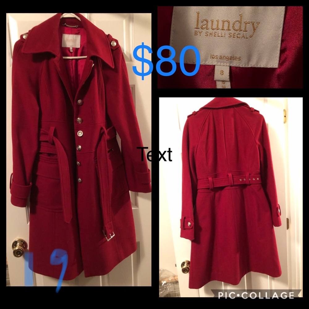 Beautiful Red Coat by Laundry